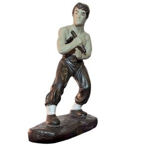 Vintage Bruce Lee Shiwan Ceramic Kung Fu Statue